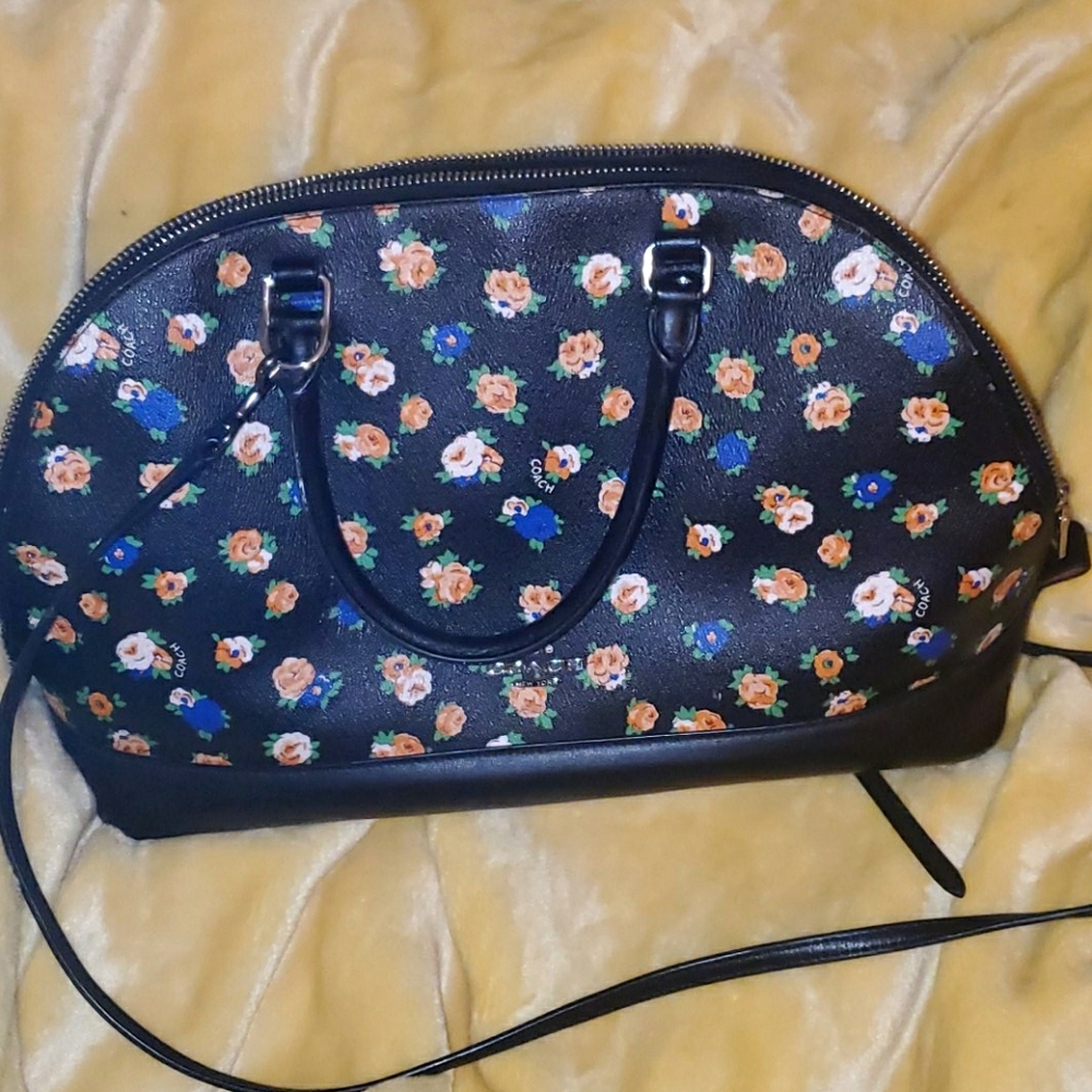 Coach floral purse